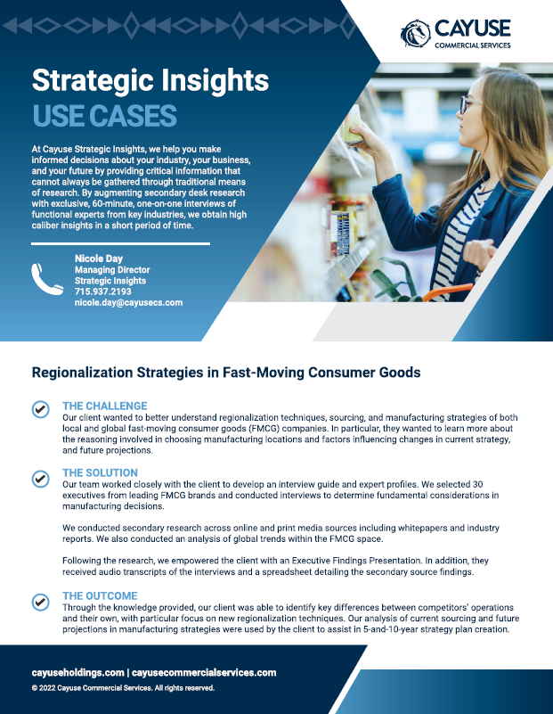 Use Case Cover Consumer Goods Use Case Cover Consumer Goods